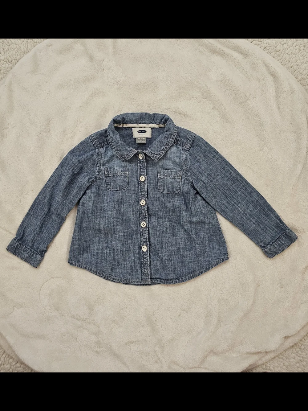 Old Navy Light Blue Chambray Button-Up